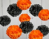 Set of 10 Tissue Paper Pom Poms - Choose your Colors