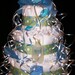 Elephant Diaper Cake Baby Boy Shower Centerpiece Green Blue Dot
