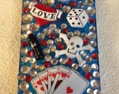 Blue Rockabilly 50's iPhone 4 Case