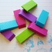 8 Pencil ERASERS - Bright Pola Dots in Variety of Jewel Tone Colors - Back to SCHOOL and TEACHER Perfect