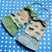 Dress and Tiara for Blythe. Hippos, green and blue (Japanese fabric)