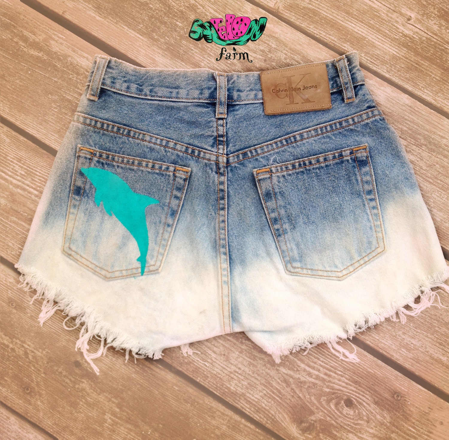 SALE- High Waisted Dolphin Fade Shorts