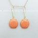 Milk Orange  Bubble Drop Earring