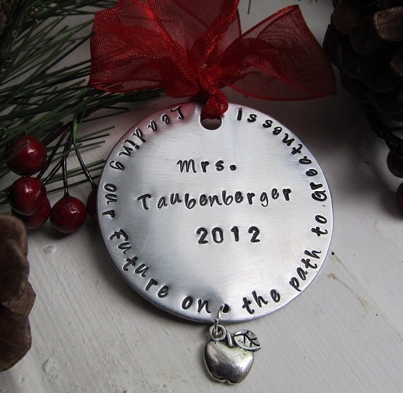 teacher christmas ornament personalized by xpressivempressions teacher christmas ornament personalized by xpressivempressions