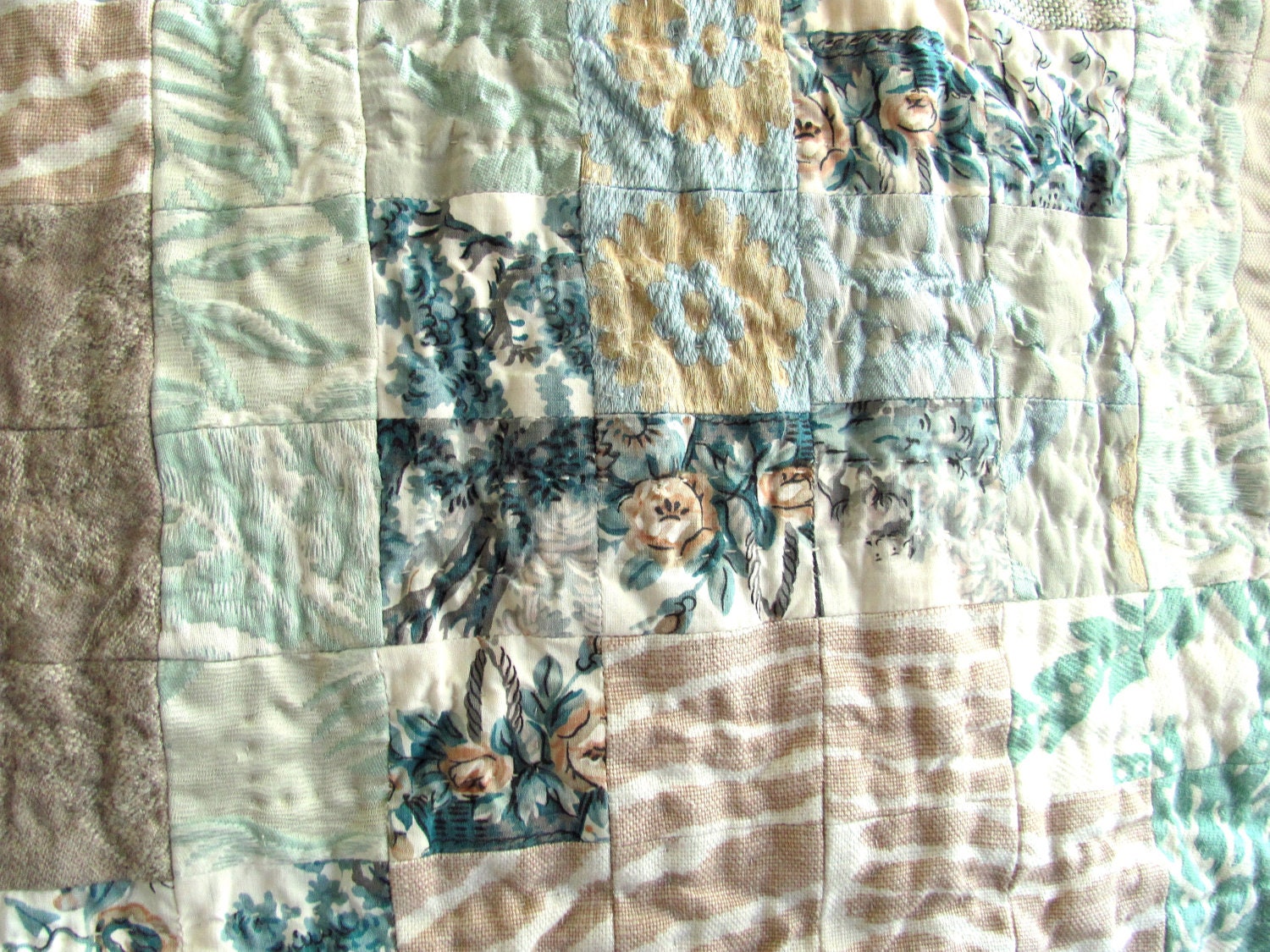 Baikal // One of a Kind Skull Throw Quilt //
