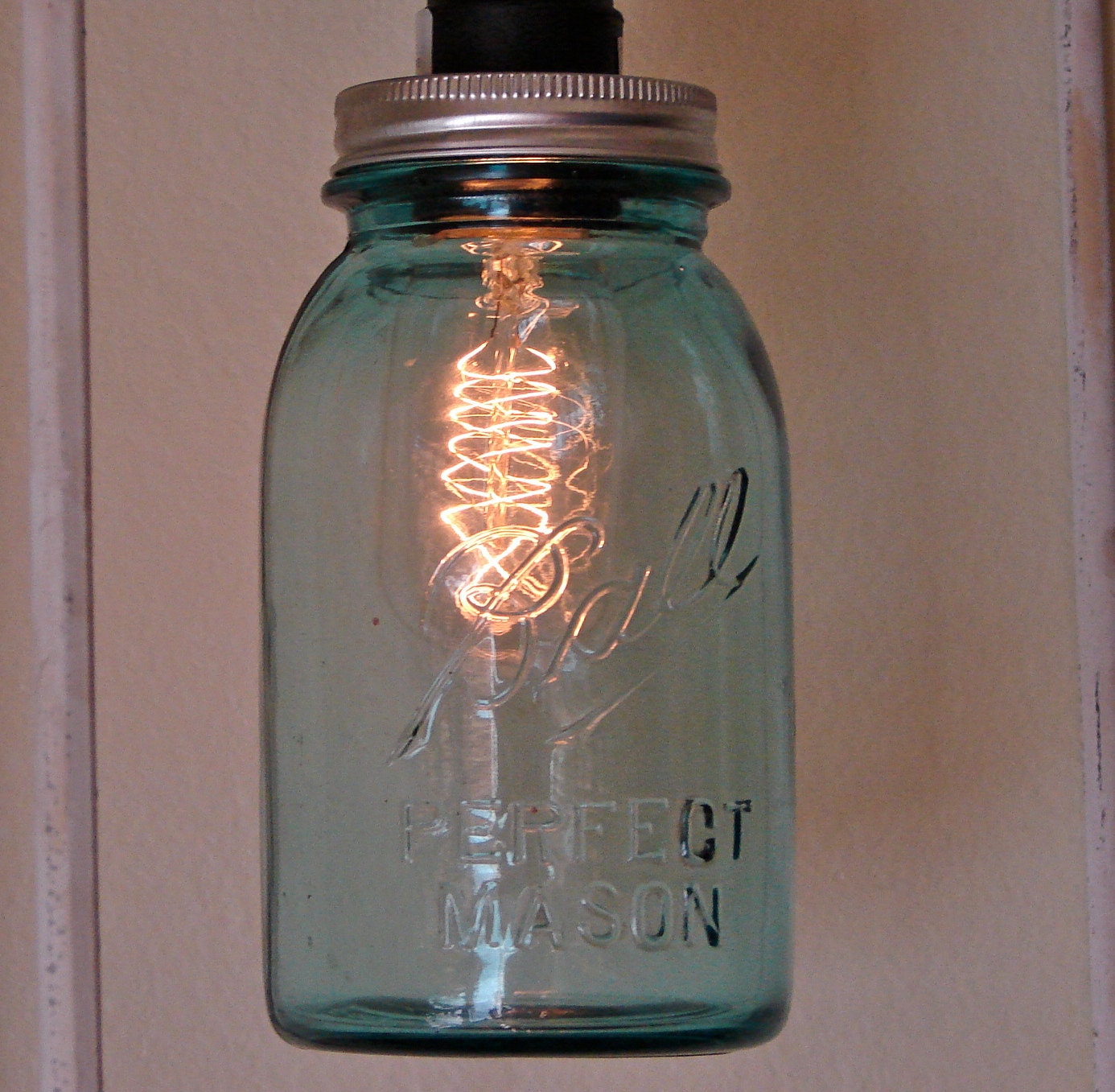 pendant kit track light by KitStandard Mason glassactsupply Lamp DIY Pendant Jar Size