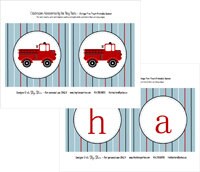 Vintage Fire Truck Printable Party Banner : Printable Party Designs by The Tiny Tiara Il_570xn
