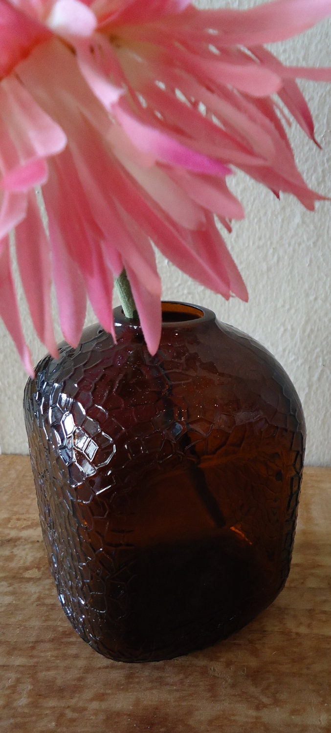 Unique Cube Giraffe Vase made from Upcycled Scotch Bottle Adorable