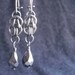 Chainmail Tear Metallic drop Persian Earrings