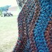 ON SALE Western, Rustic Scarf in Blue, Teal, Brown, Rust, Orange, Multicolored, Tweed