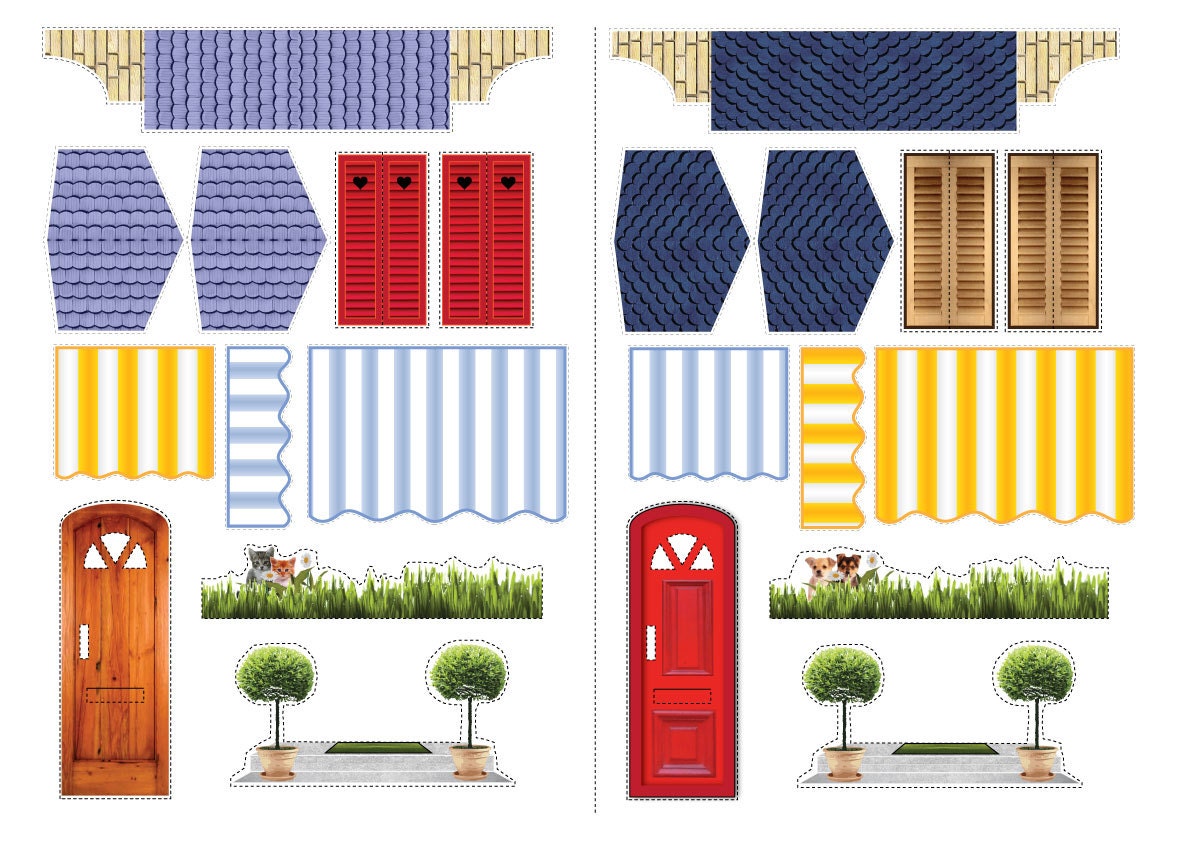 Villa Cartabianca nr 9 - Cardboard dollhouse