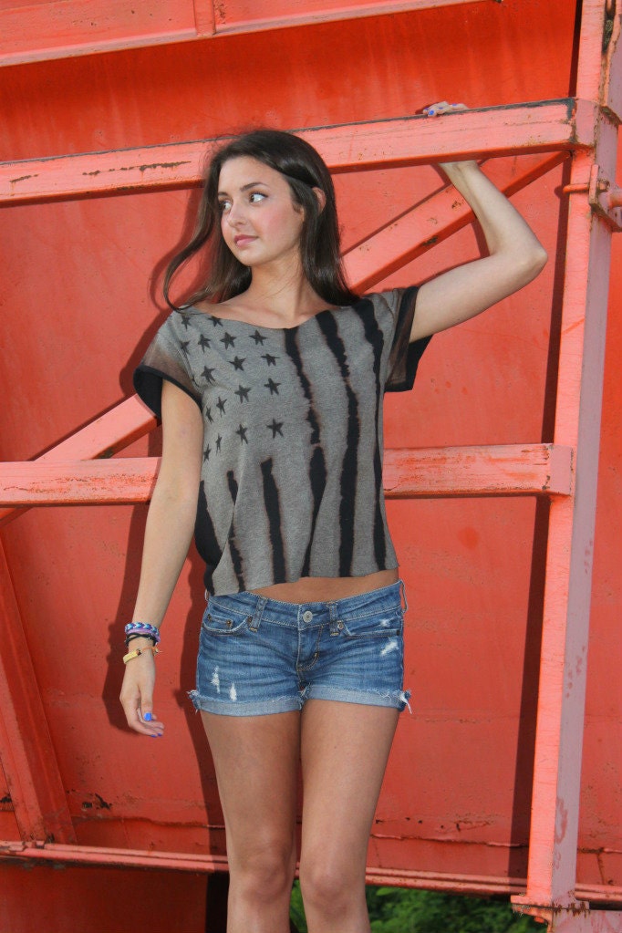 Bleached Flag Slash-back Shirt