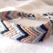 Friendship Bracelet MADE TO ORDER- Soft Colors Chevron grey white pink tan baby shower blue soothing boho chic custom Pookie Design