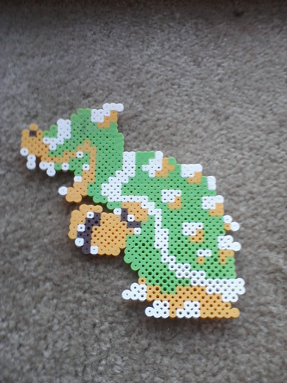 Bowser King Koopa Mario Bros Perler Sprite