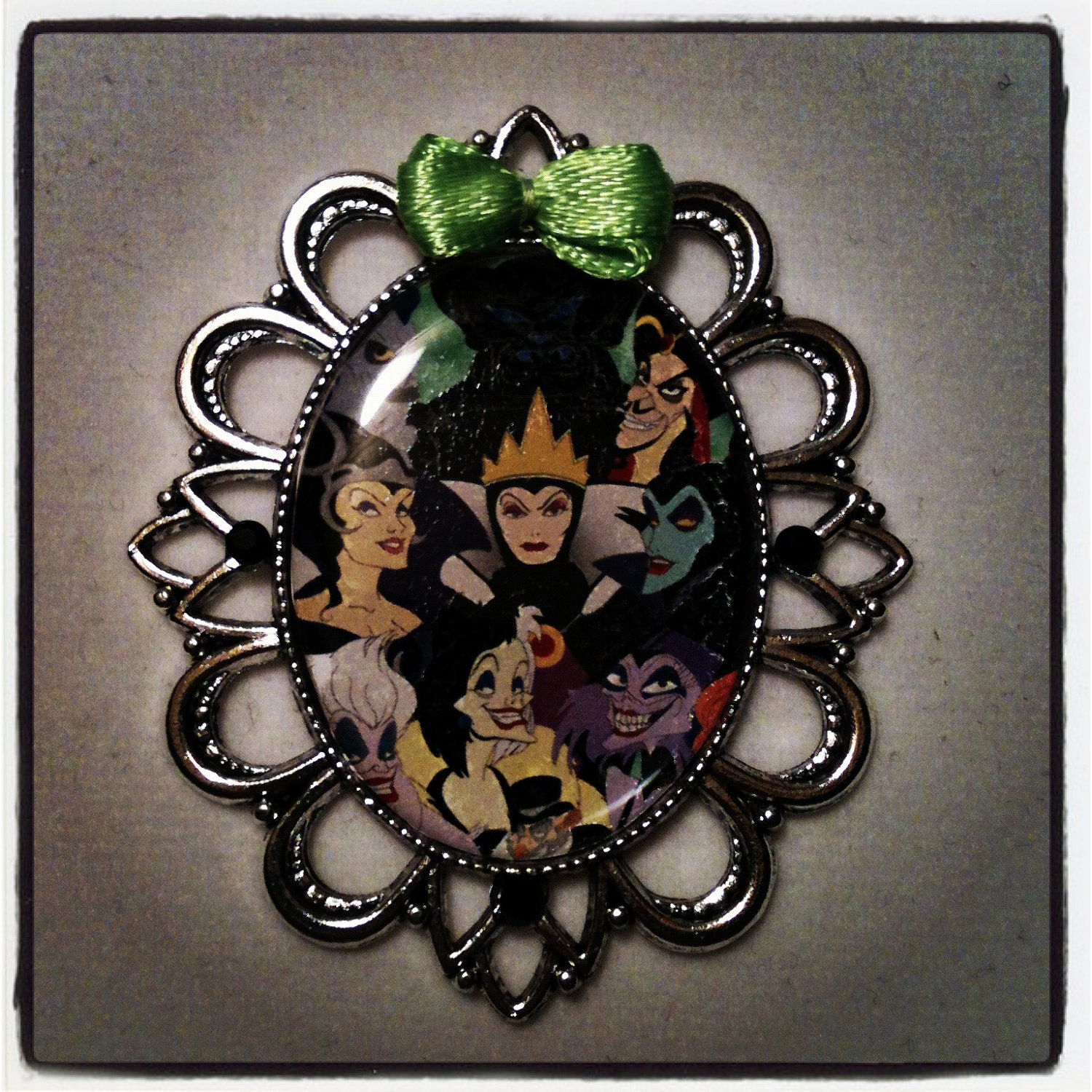 Items similar to Disney Villains Necklace or Brooch on Etsy