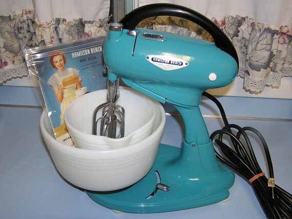 1952 Hamilton Beach Model G stand mixer with by KitchenSalvageLLC