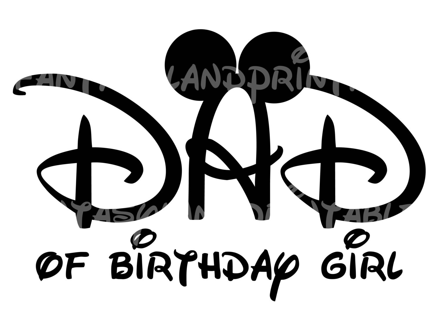 Download Dad of Birthday Girl Mickey Mouse Mom by FantasylandPrintable