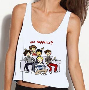One Direction Vas Happenin Cropped Tank