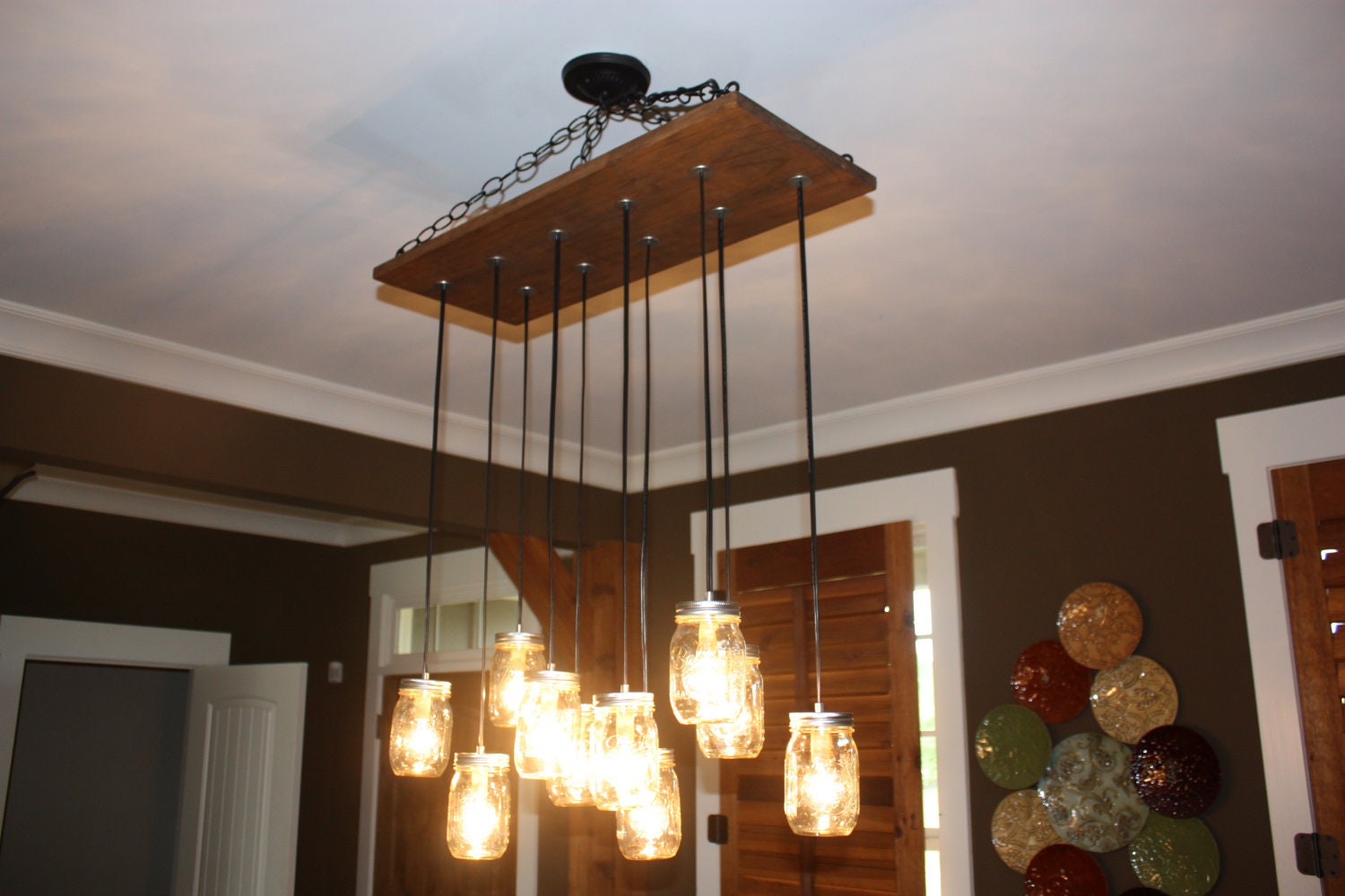 The "Shelta" Custom Mason Jar Chandelier