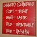 Laundry Schedule, Laundry Room Decor, Laundry Sign, Distressed Wood Signs, Wood Signage, Distressed Wall Decor