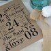 Wedding Date Rustic Subway Art