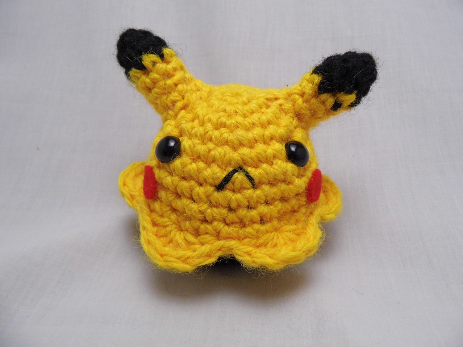 Crochet Pikachu Cupcake