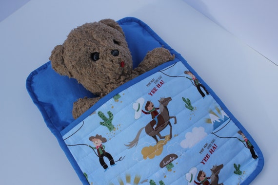 stuffed bear sleeping bag