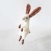 Bunny toy Sir Hopsalot, whimsical little handmade rabbit from best quality wool NOVEMBER TRENDS