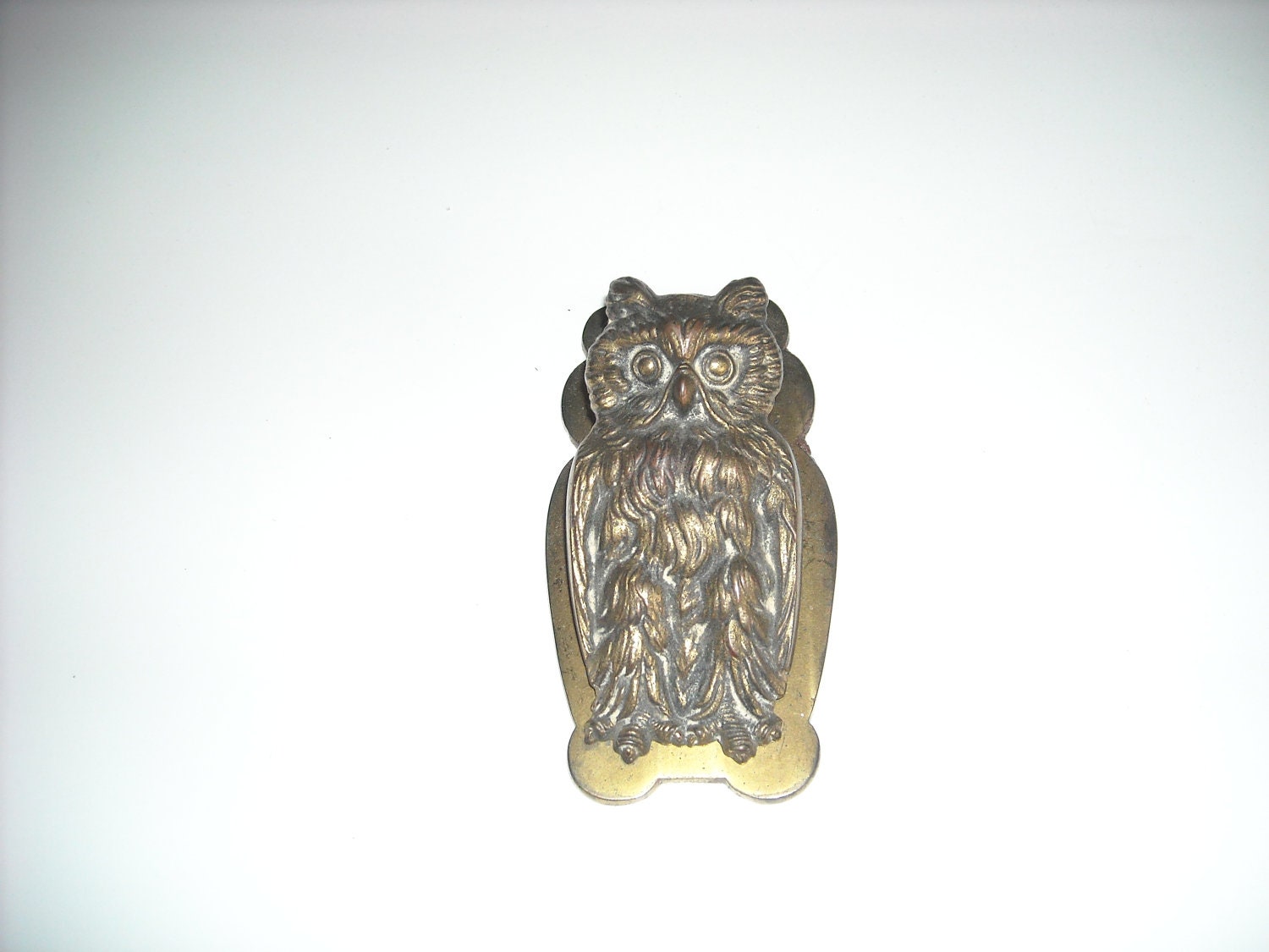 vintage metal owl clip