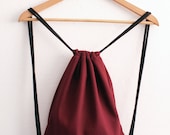 wine-red URBAN cinch bag