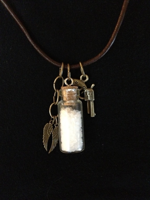 Supernatural Charm Necklace - Style 2 - BLACK or BROWN CORD