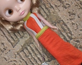 Vergie Loves Orange Sherbert Maxi Skirt With Suspenders Or Sarong For Blythe
