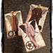 Small Original Steampunk ATC ACEO Vintage Men Mixed Media Trading Cards