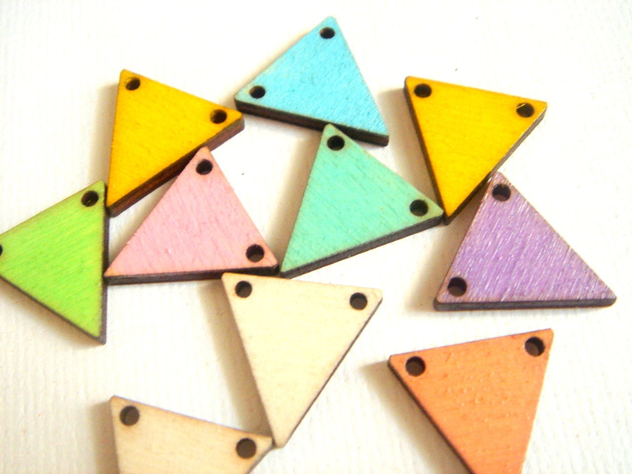 Popular items for wood triangles on Etsy