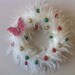 White Christmas Feather Wreath