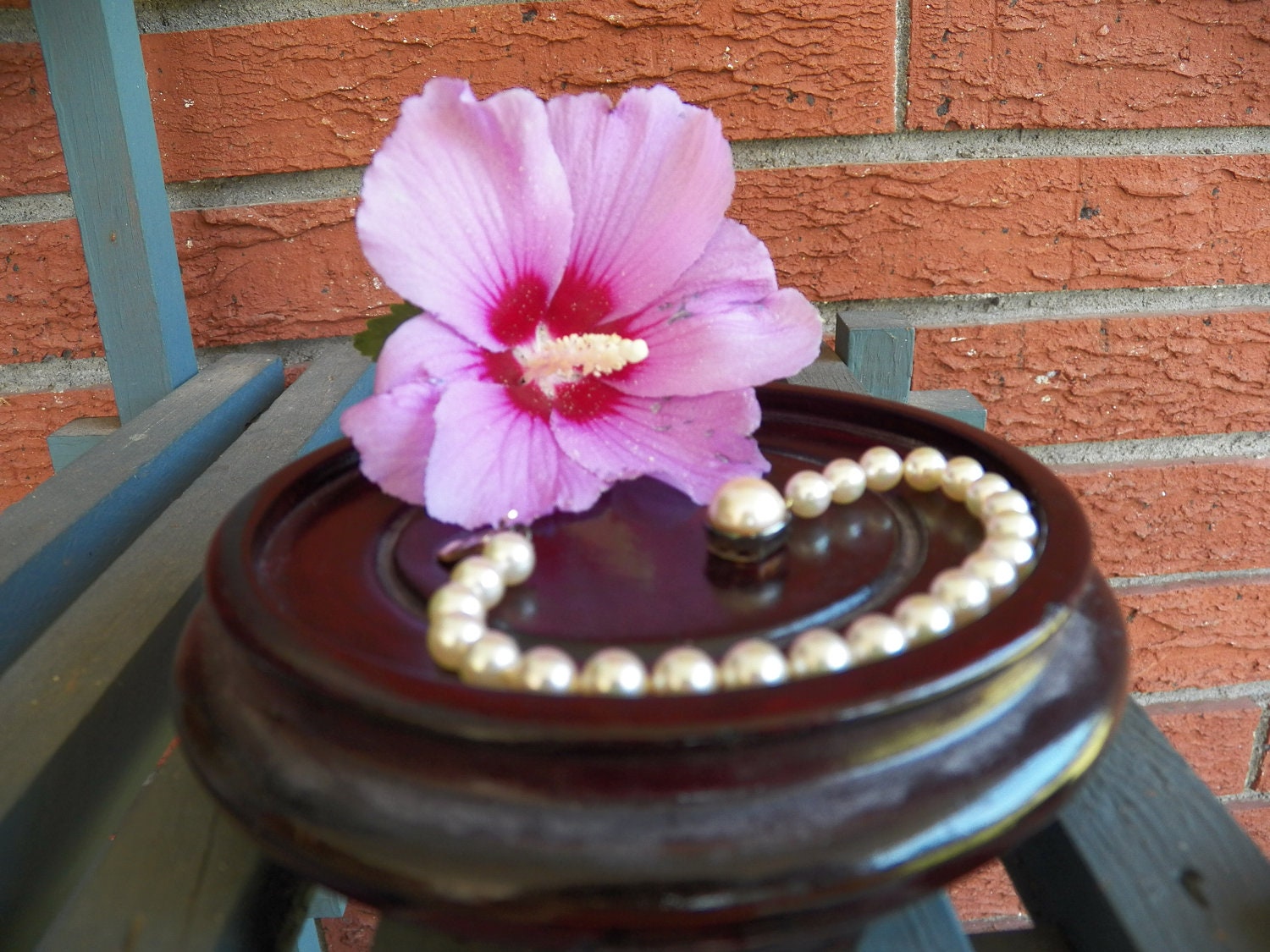 7" genuine pearl bracelet