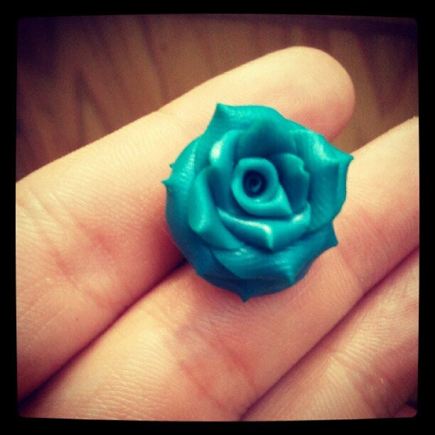 Rose plugs. Handmade Custom Body Jewelry Gauged 1/2" (12mm)