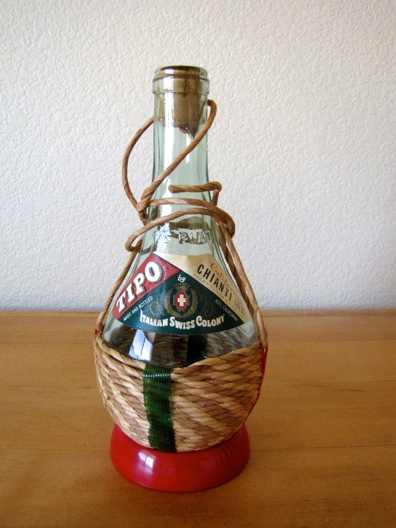 Vintage California Tipo Chianti Wine Bottle by MarketFreshVintage