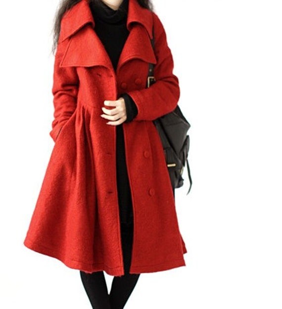 Red / Coffee Grid classic flight tweed women coat women dress coat with belt Spring Autumn Winter--CO034