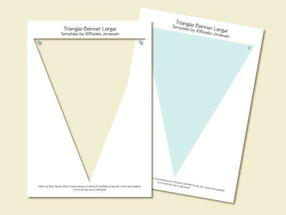 Instant Download DIY Party template - Large Flag Banner Il_570xn