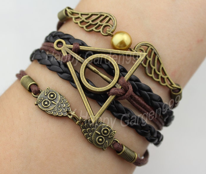 jewelry bracelet bronze harry potter bracelet by happygarden999
