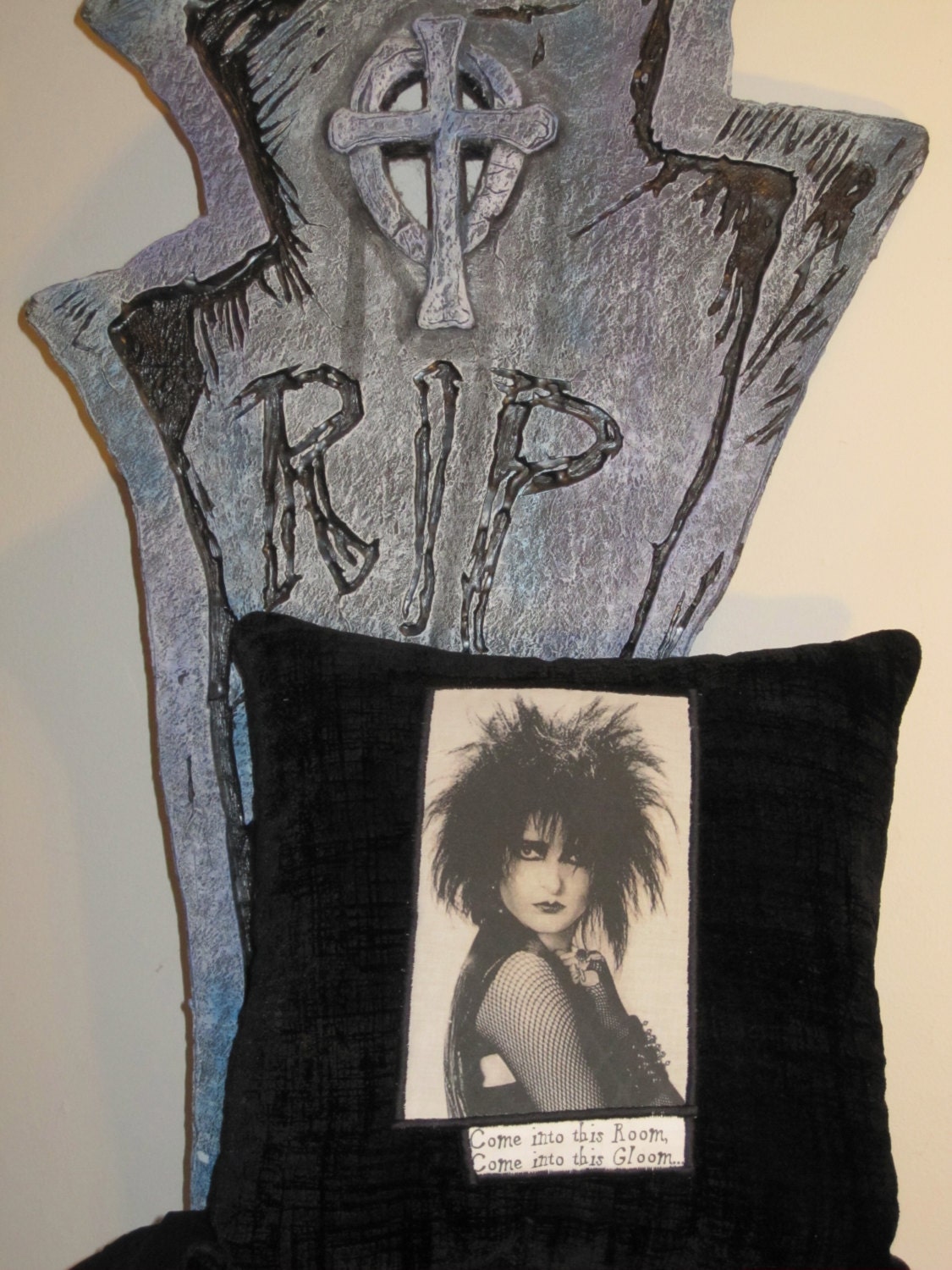 Siouxsie & the Banshees "Come into this Room, Come into this Gloom" Throw Pillow