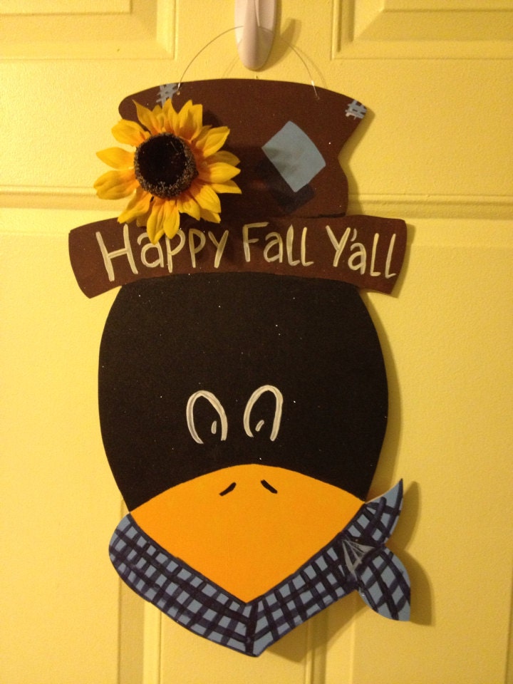 Fall Crow Door Hanger