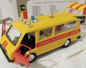 Russian car RAF 22031 ambulance.Yellow color.Rare