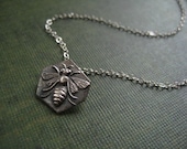 Honey bee honey comb charm