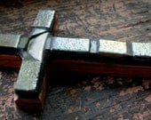 Dark Gray and Mother of Pearl Confirmation Cross