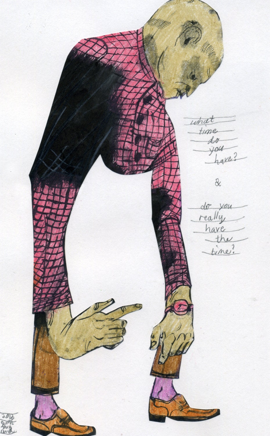 What Time Do You Have (original drawing, 2013)