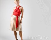Two tone Coda wrap dress, available in 45 colours