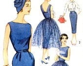 Vintage 1950s Dress for All Occasions 50s Wardrobe Pattern- Size 12, Bust 32- Simplicity 2370