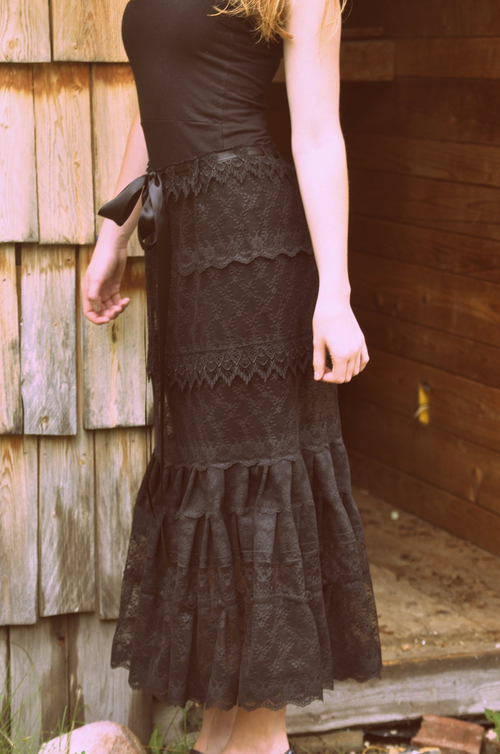 Black Lace Petticoat- Worldwide FREE SHIPPING